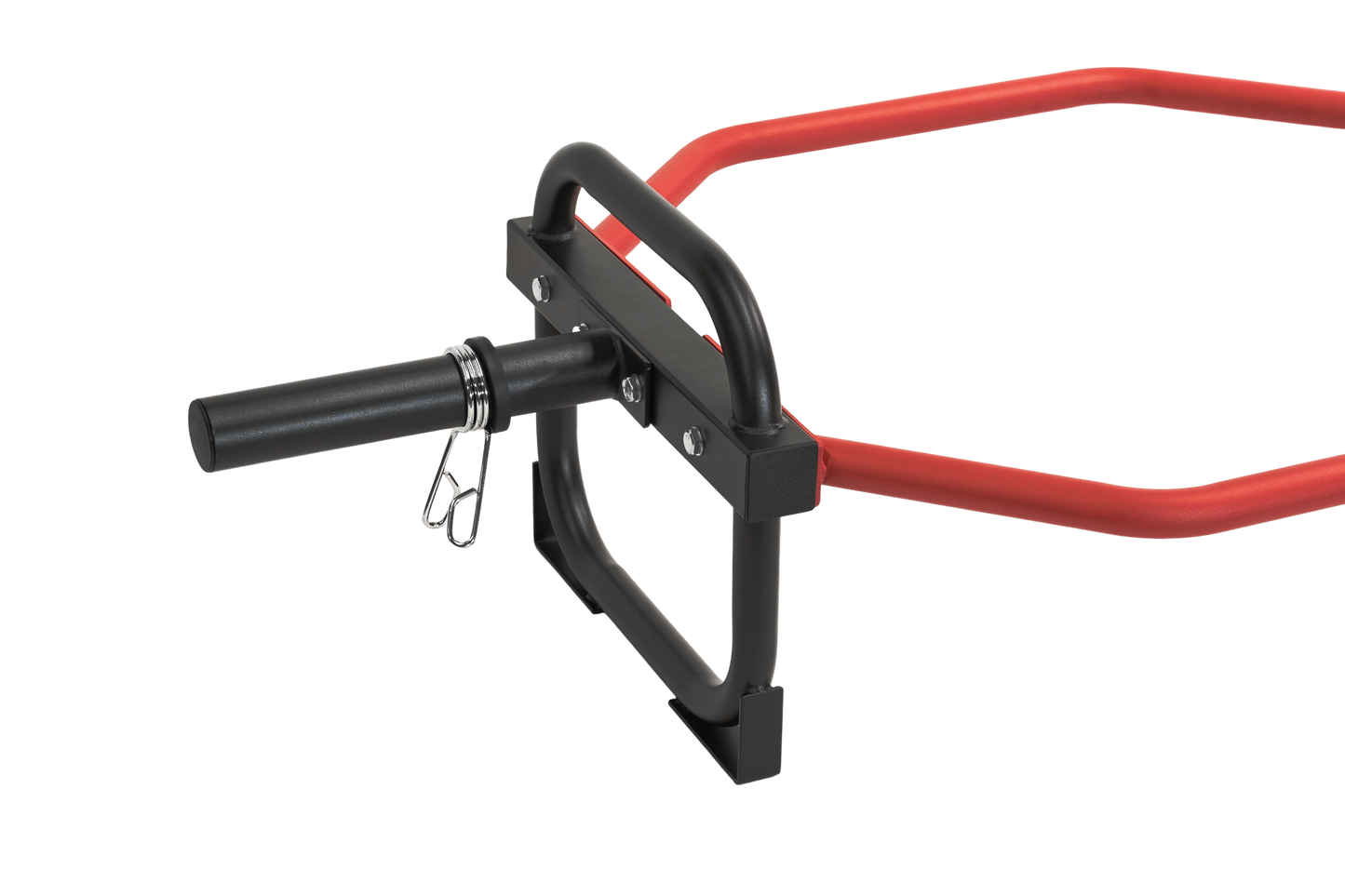 Olympic Shrug Deadlift Bar - Red/Black