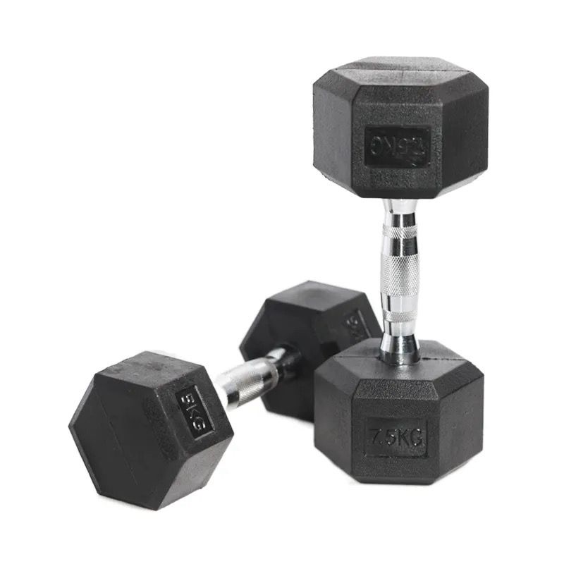 4 Pairs Hex Dumbbells PLUS Dumbbell Rack (100 kg | 5kg–20kg | 3-tier Rack)