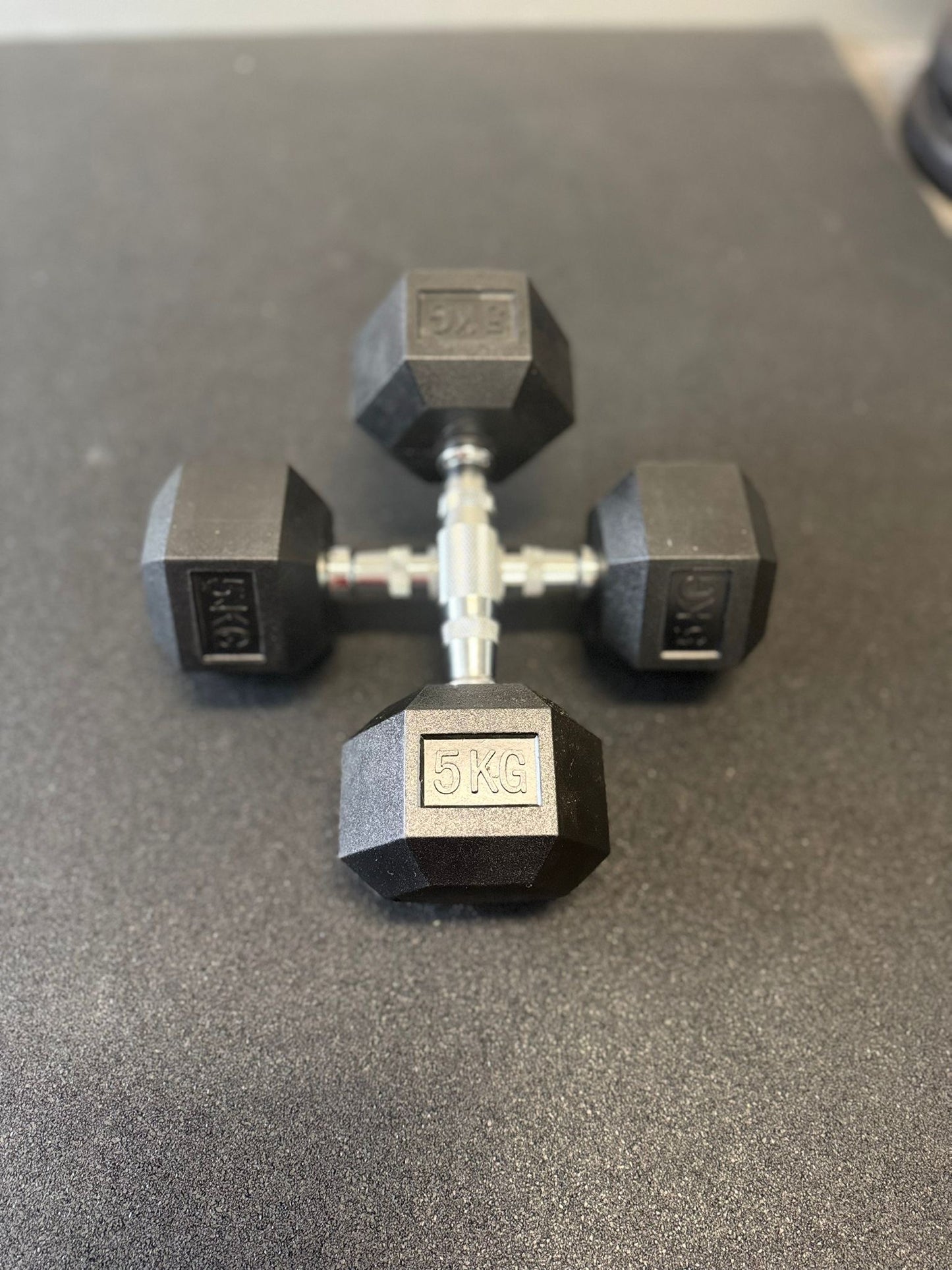 6 Pairs Hex Dumbbells PLUS Dumbbell Rack (105 kg | 2.5kg–15kg | A-shaped Rack)