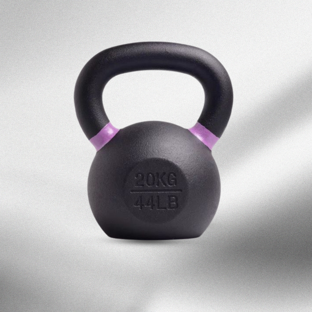 Cast Iron Vinyl Kettlebells (Colour-Marked)