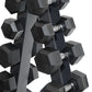 6 Pairs Hex Dumbbells PLUS Dumbbell Rack (105 kg | 2.5kg–15kg | A-shaped Rack)