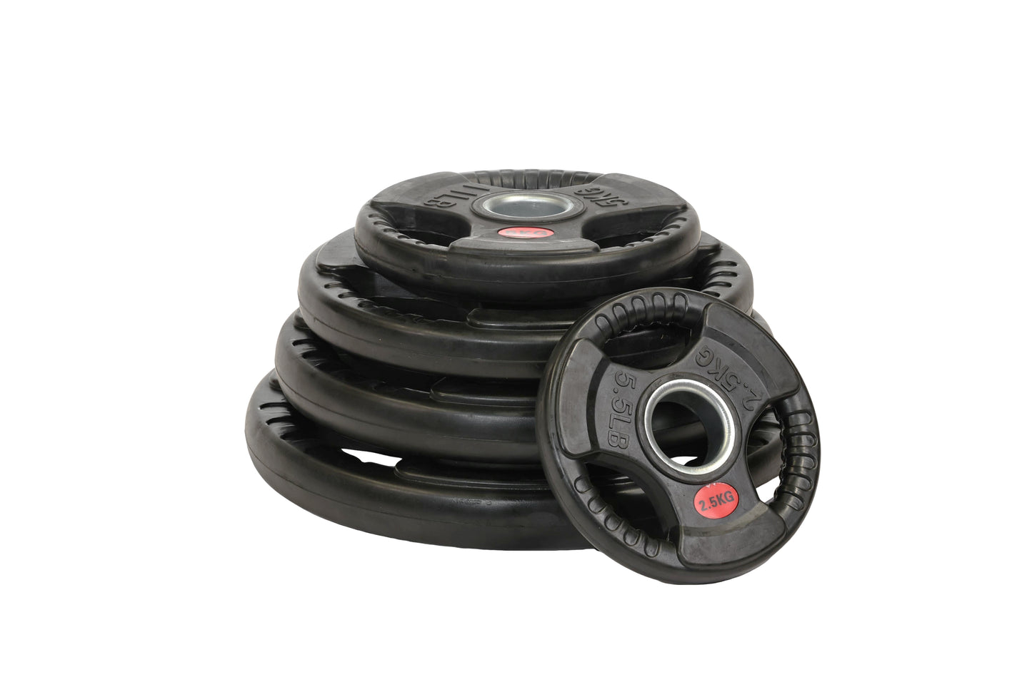 Tri-Grip Olympic Bumper Plates - 105kg kit