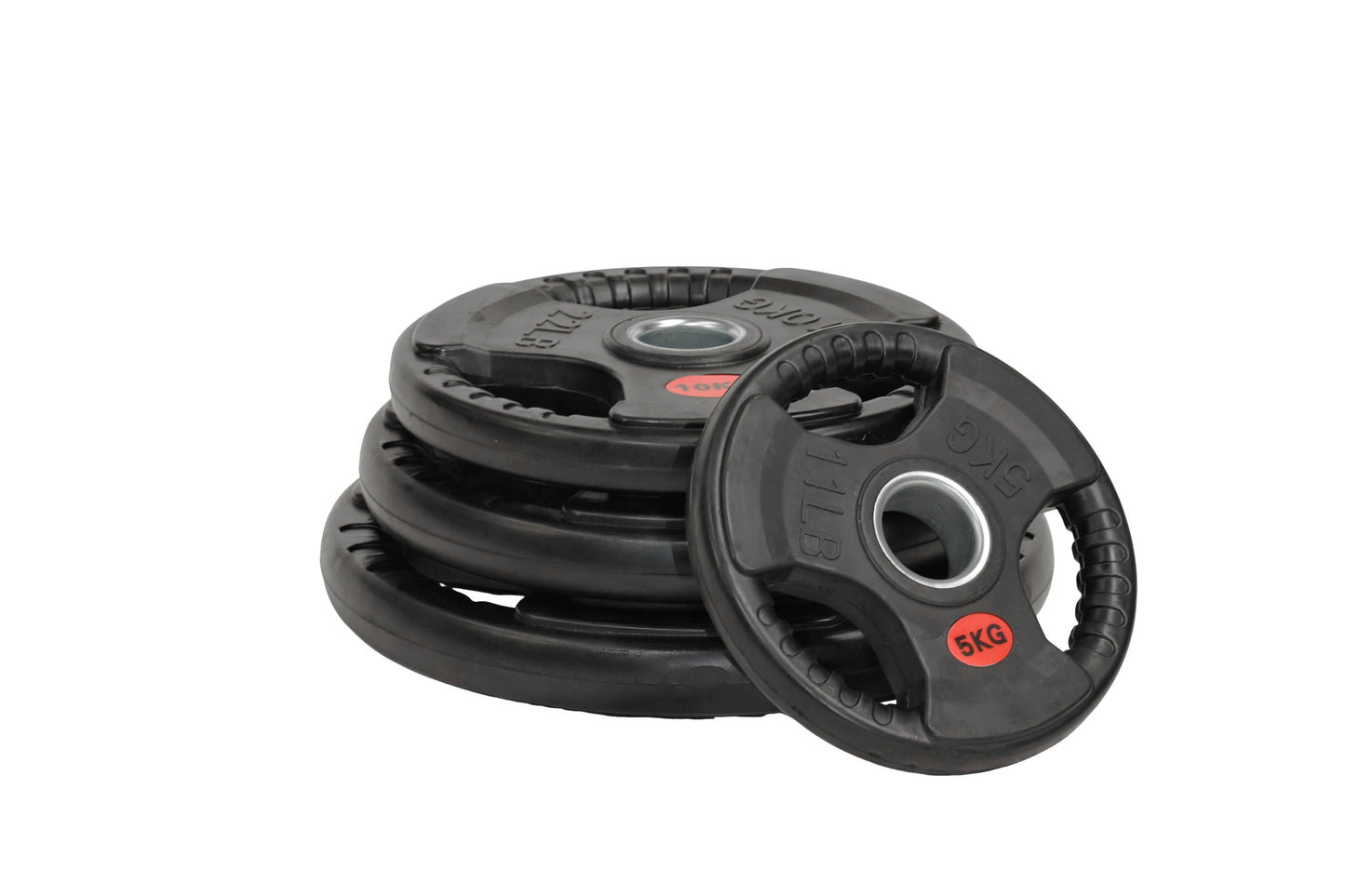 Tri-Grip Olympic Bumper Plates - 105kg kit