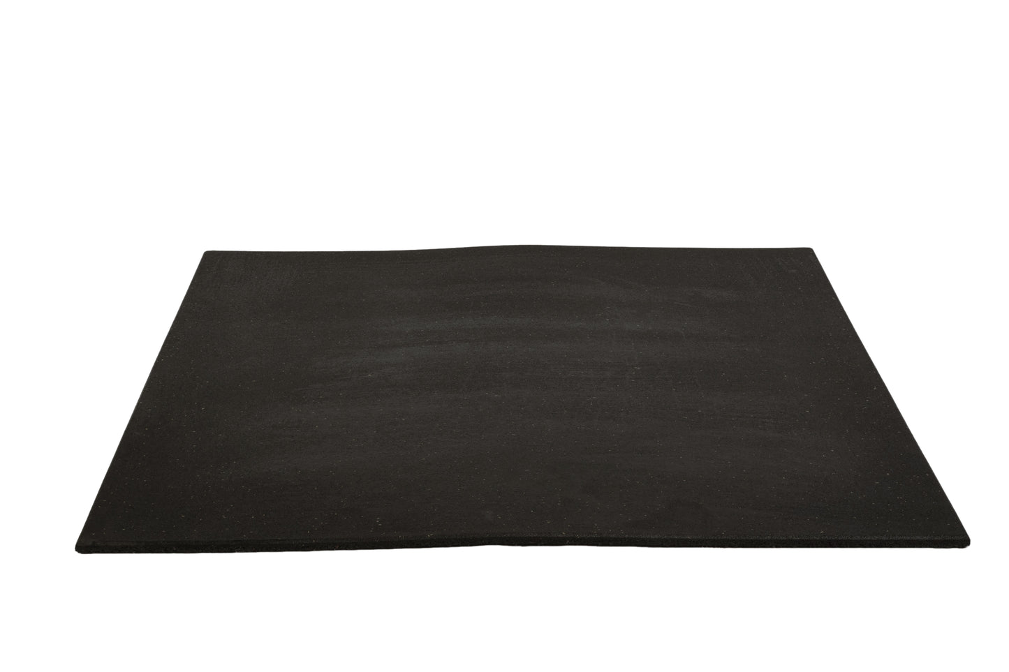 Rubber Gym Mats – Plain Black (15mm × 1m × 1m)