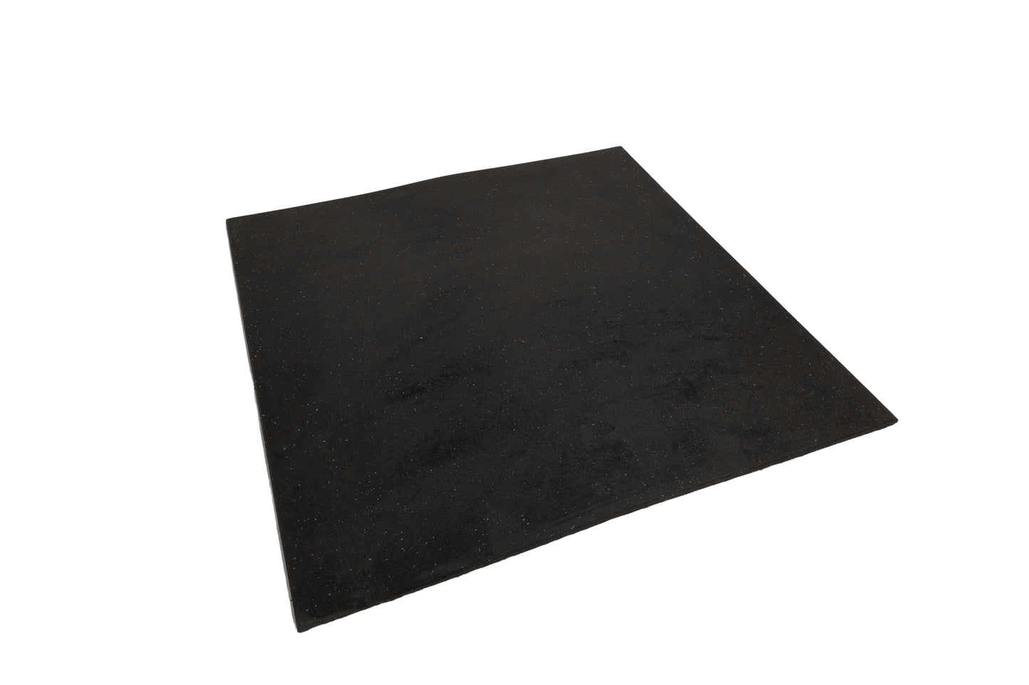 Rubber Gym Mats – Plain Black (15mm × 1m × 1m)