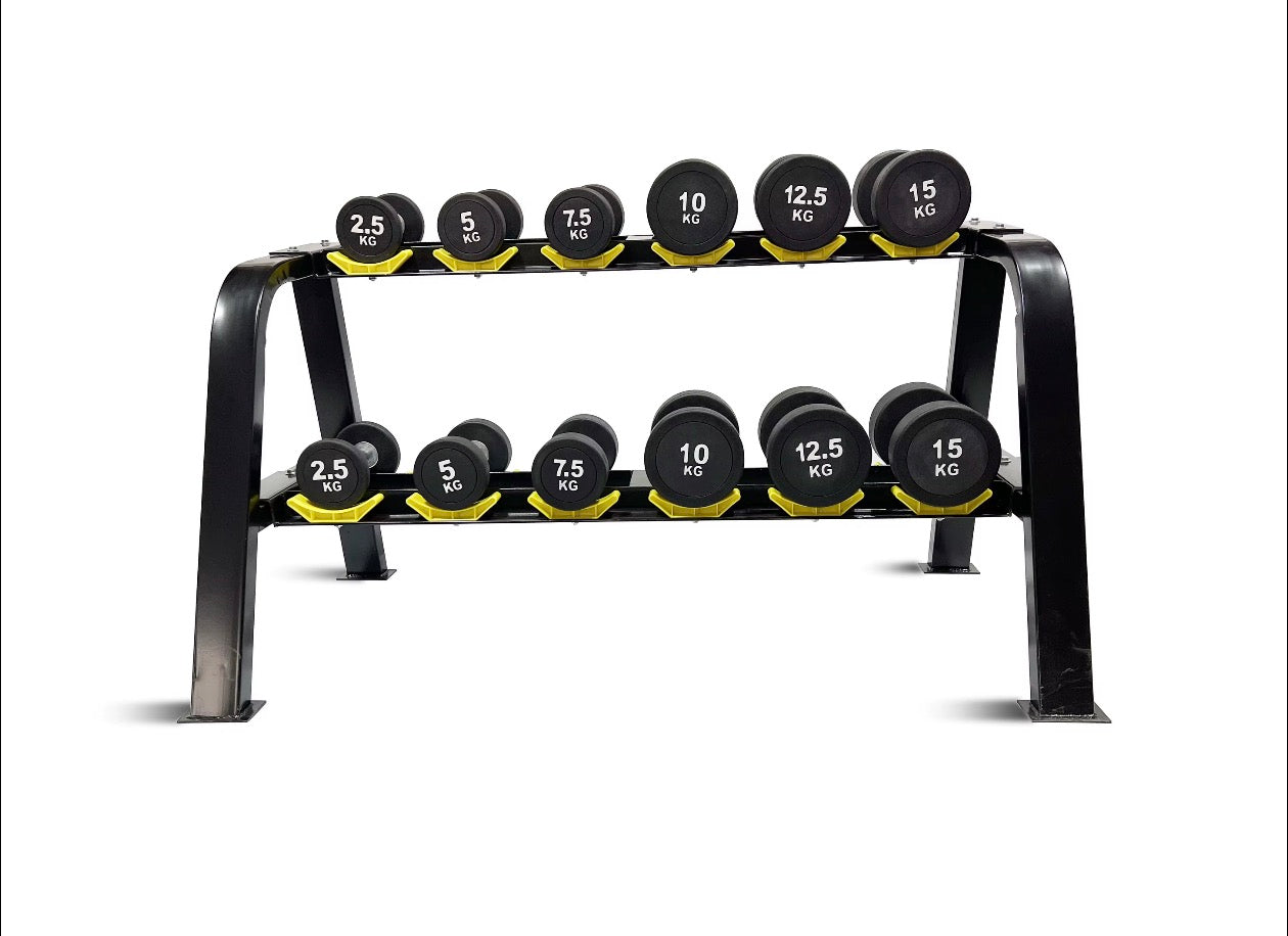 CURVE Commercial Round Dumbbells (2.5-40kg)