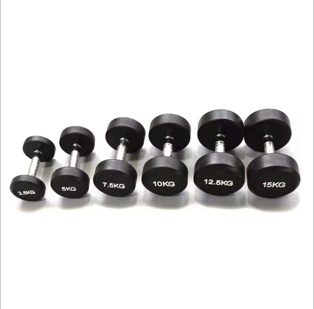 CURVE Commercial Round Dumbbells (2.5-40kg)
