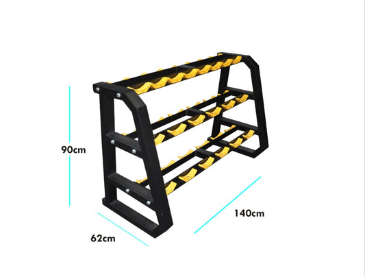 3-tier Round Dumbbells Rack-10 pairs