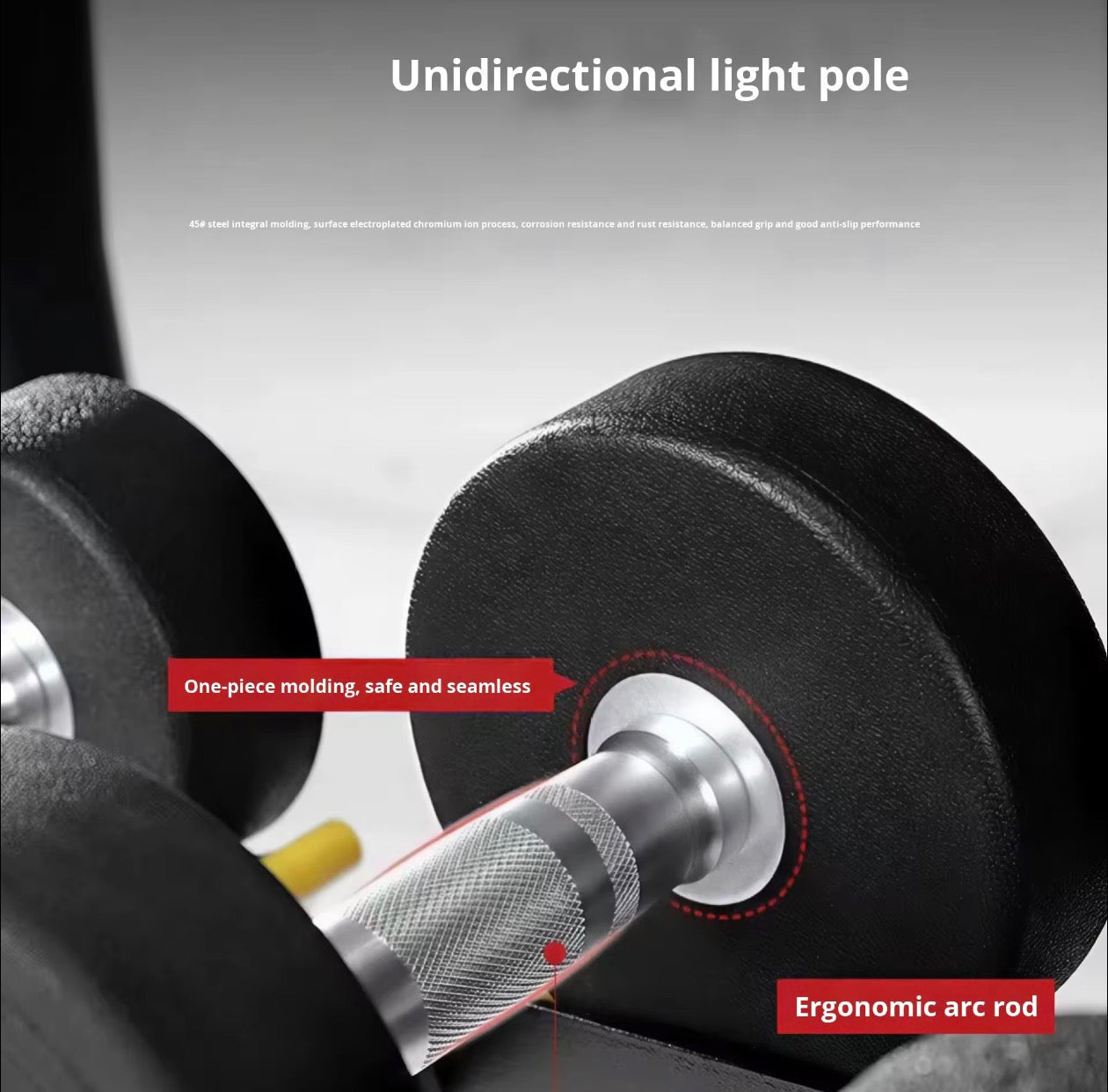 CURVE Commercial Round Dumbbells (2.5-40kg)