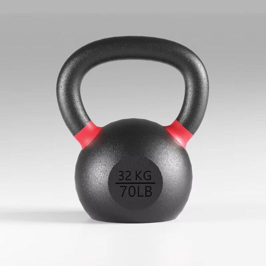 Curve Fitness Cast Iron Vinyl Kettlebells