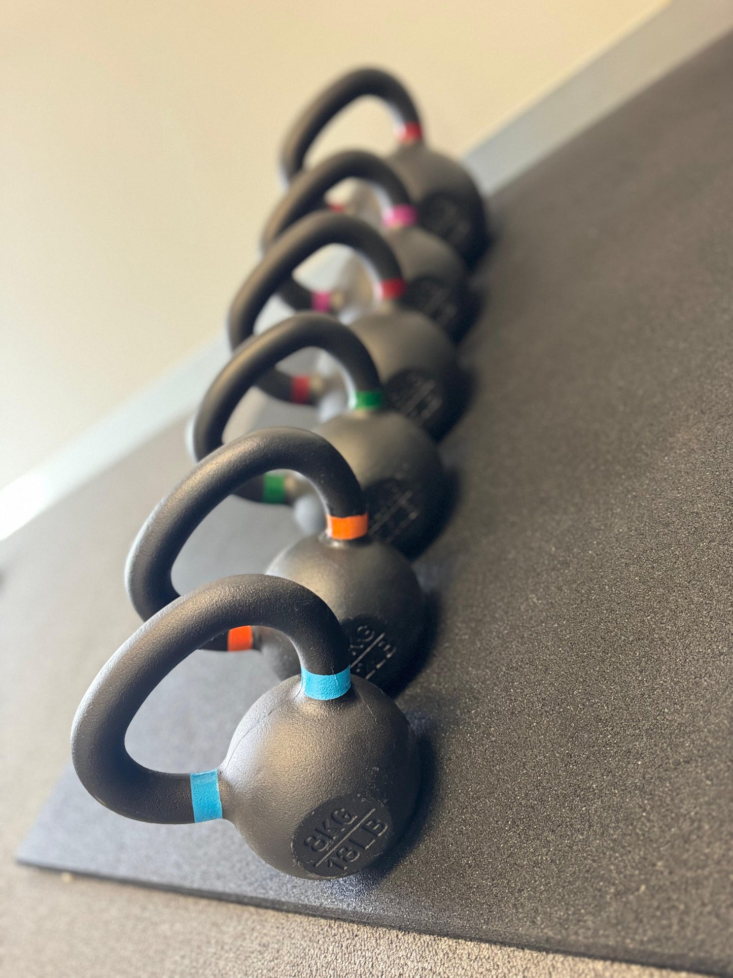 Curve Fitness Cast Iron Vinyl Kettlebells