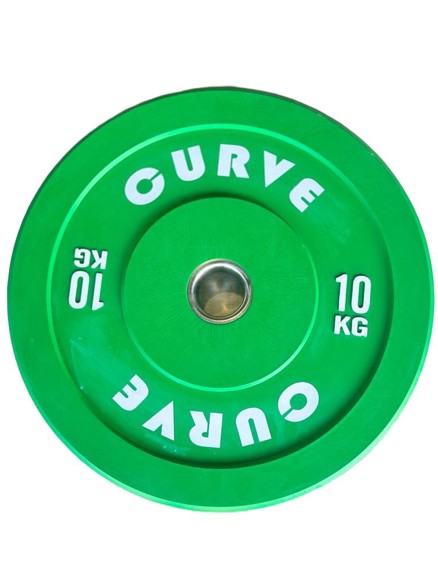 Curve Fitness Coloured Olympic Bumper Plates | 240kg Kit