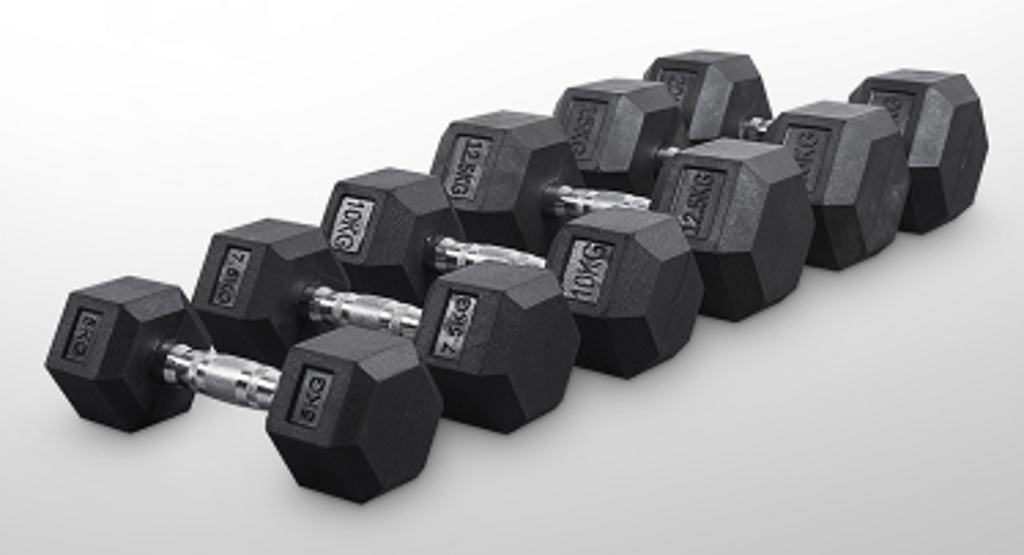 Curve Fitness Hex Dumbbells