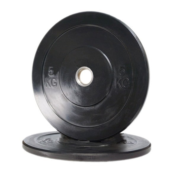 Curve Fitness Olympic Black Bumper Plates